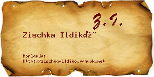 Zischka Ildikó névjegykártya